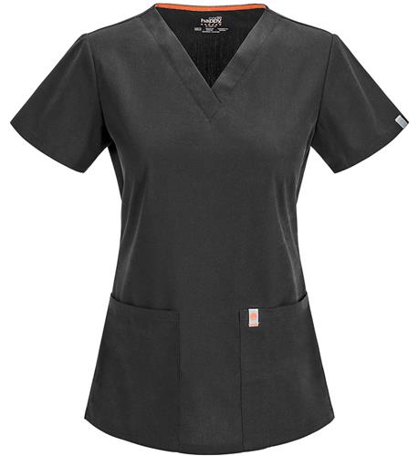 Code Happy Womens Bliss Fit V-Neck Scrub Tops AB. Embroidery is available on this item.
