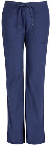 Code Happy Womens Mid Rise Drawstring Scrub Pants. Embroidery is available on this item.