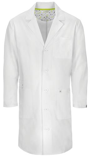 Code Happy 38" Unisex Scrub Lab Coat. Embroidery is available on this item.