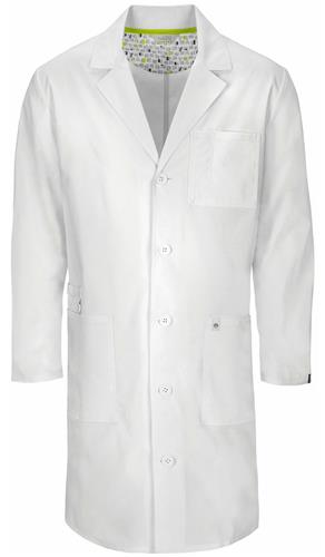 Code Happy 38" Unisex Scrub Lab Coat AB. Embroidery is available on this item.