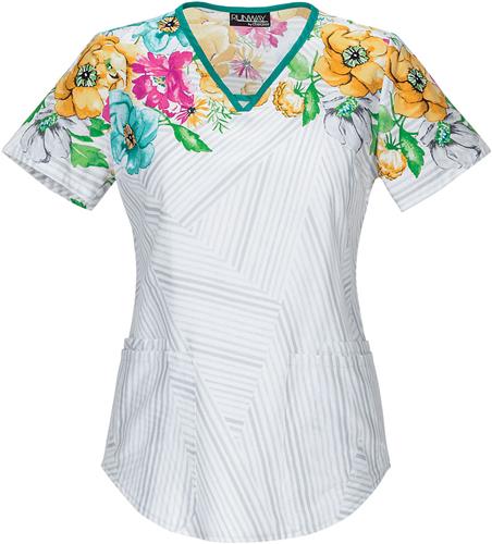 Cherokee Women's A Shaped V-Neck Scrub Top. Embroidery is available on this item.