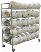 Helmet Rack - 60 Football Helmet Capacity - Deluxe - StackMaster