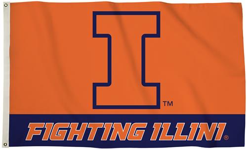 COLLEGIATE Illinois Fighting Illini 3' x 5' Flag