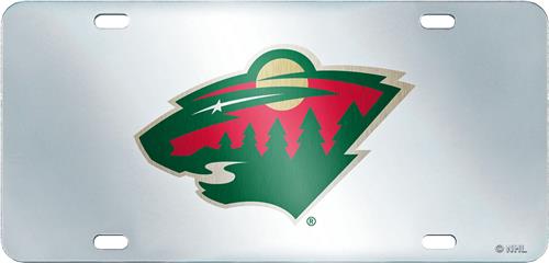 NHL Minnesota Wild License Plate Inlaid