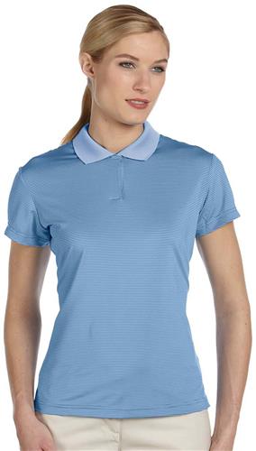 Adidas Golf Ladies Climalite Classic Stripe Polo. Printing is available for this item.