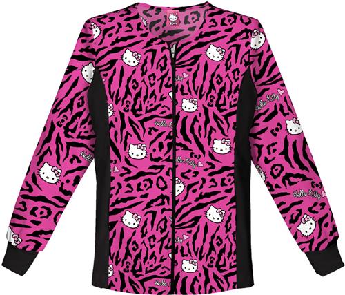 Tooniforms Women Hello Kitty Wild Scrub Jacket. Embroidery is available on this item.