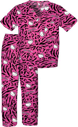 Tooniforms Kids Hello Kitty Wild Scrub Set