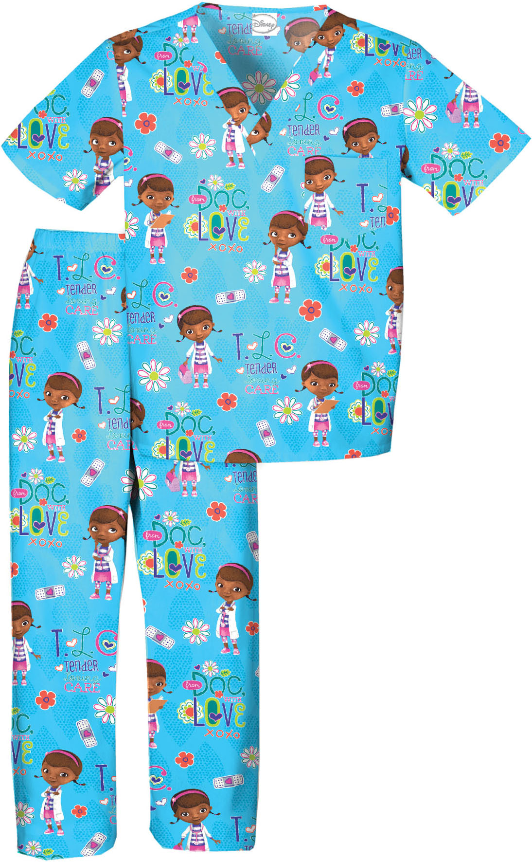 E103475 Tooniforms Kids Mc Stuffins TLC Scrub Set