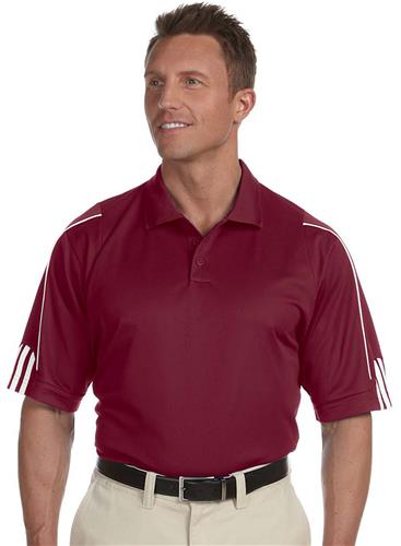 Adidas Golf Mens Climalite 3-Stripes Cuff Polo. Printing is available for this item.