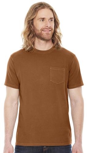 Authentic Pigment Mens XtraFine Pocket T-Shirt