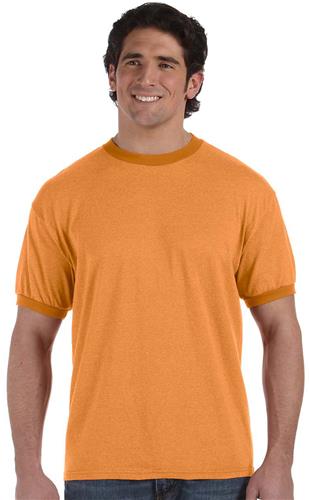 Authentic Pigment Mens Dyed Heather Ringer Tee