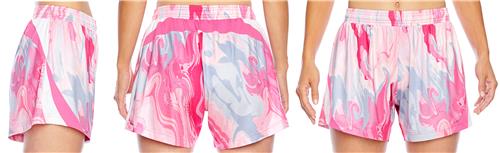 Team 365 Lady All Sport Sublimate Pink Swirl Short