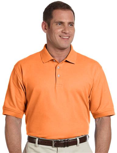 Devon & Jones Mens Pima Pique Short-Sleeve Polo. Printing is available for this item.
