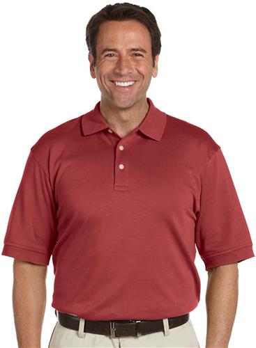 Devon Jones Mens Solid Perfect Pima Interlock Polo. Printing is available for this item.