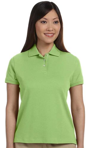 Devon/Jones Lady Solid Perfect Pima Interlock Polo. Printing is available for this item.