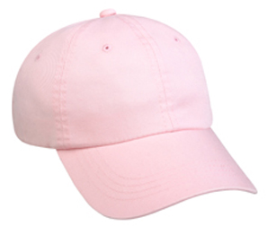 OC Sports Pink Adjustable Garment Wash Cotton Hat. Embroidery is available on this item.