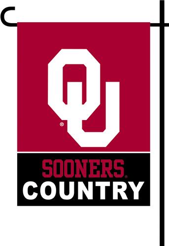 College Oklahoma 2-Sided Country Garden Flag