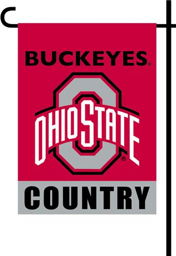 College Ohio State 2-Sided Country Garden Flag