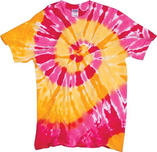 Dyenomite Typhoon Tie Dye T-Shirts 200TY. Printing is available for this item.