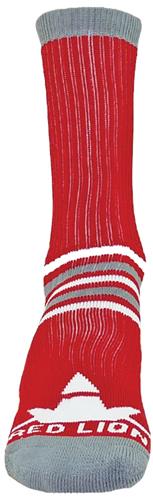 Red Lion "Prime Numbers" Red/Grey Crew Socks
