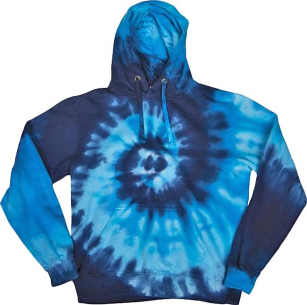 spiral tie dye hoodie