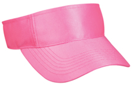 OC Sports Pink Adj Dazzle Polyester Women's Visor. Embroidery is available on this item.