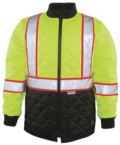 Game Sportswear The HI-Viz Quilted Jacket 1275. Decorated in seven days or less.