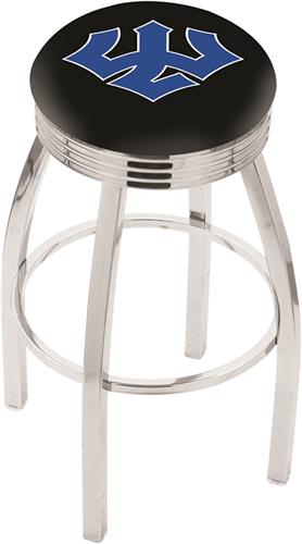 Washington & Lee Chrome Swivel Stool/Ribbed Ring. Free shipping.  Some exclusions apply.