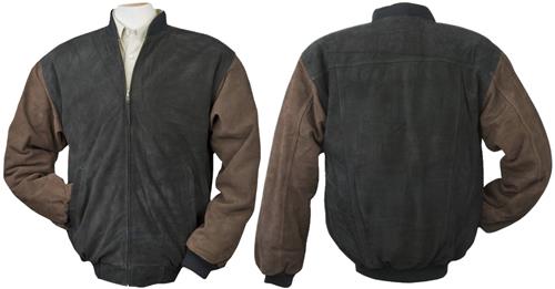Burk's Bay Premium Suede Baseball Jacket. Free shipping.  Some exclusions apply.