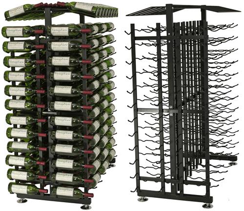 VintageView 24 Bottle Island Display 4 Rack Endcap. Free shipping.  Some exclusions apply.