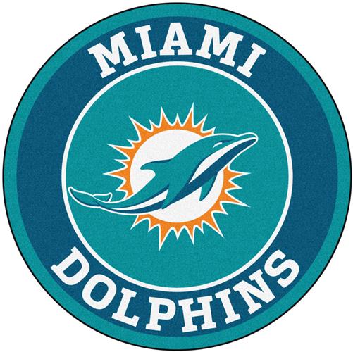 Fan Mats NFL Miami Dolphins Roundel Mat