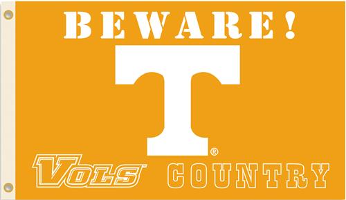 College Tennessee Beware Vols Country 3'x5' Flag