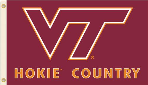 College Virginia Tech Beware Hokie Country Flag