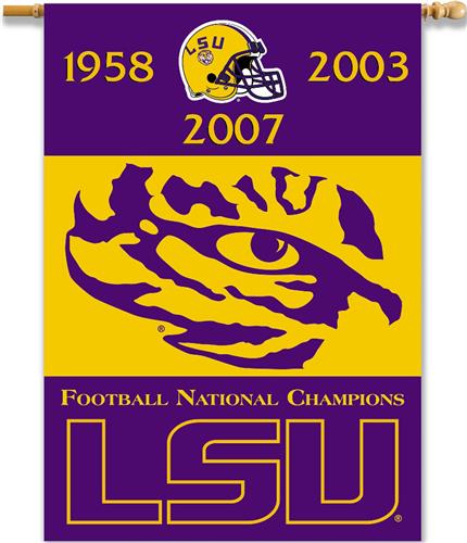 College LSU Tigers 2-Sided 28"x40" Banner