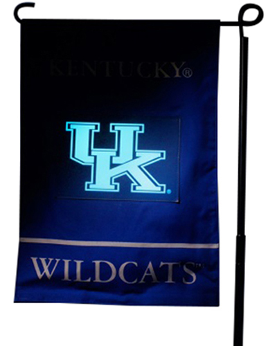 College Kentucky Wildcats Light Show Garden Flag
