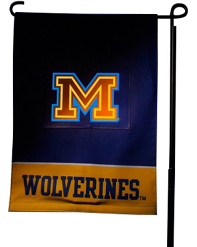 College Michigan Wolverines Light Show Garden Flag
