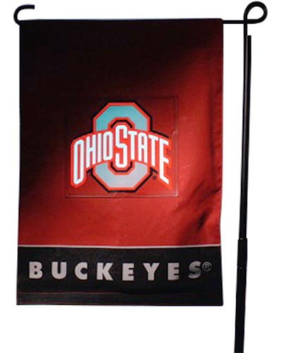 College Ohio State Buckeyes Light Show Garden Flag