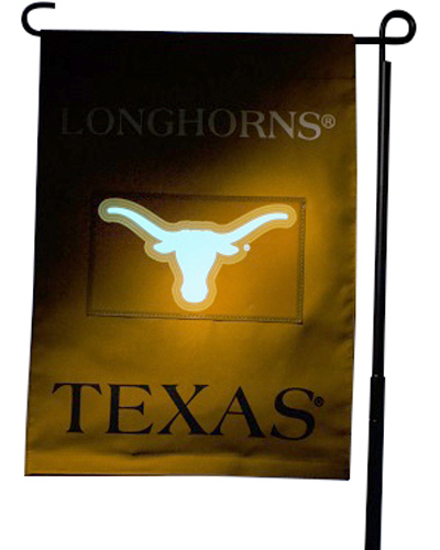 College Texas Longhorns Light Show Garden Flag