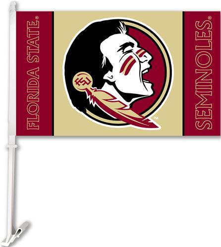 College Florida State 2-Sided 11" x 18" Car Flag