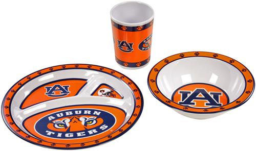 College Auburn Tigers Children's 3 Pc. Dish Set