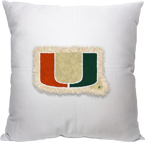 Northwest NCAA Miami Letterman Pillow