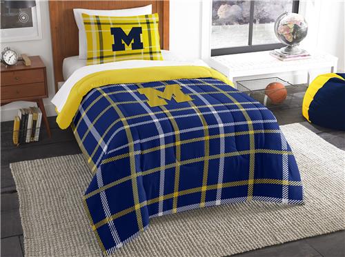 Northwest NCAA Michigan Twin Comforter and Sham. Free shipping.  Some exclusions apply.