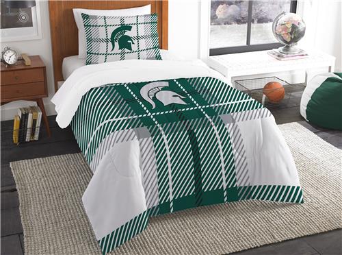 Northwest NCAA Mich. State Twin Comforter & Sham