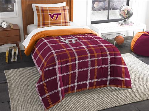 Northwest NCAA Virginia Tech Twin Comforter & Sham