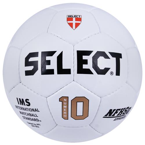 Select Size #4 Numero 10 White Soccer Ball