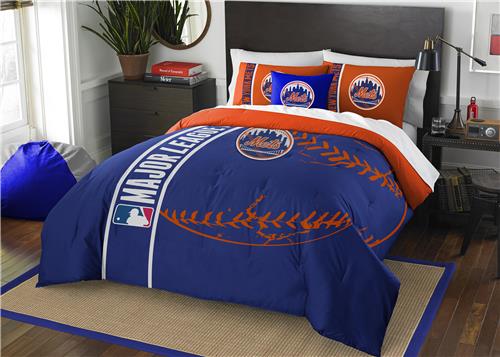 Northwest MLB NY Mets Full Comforter & 2 Shams