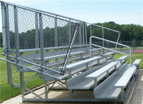 NRS 5 Row DELUXE Galvanized Non-Elevated Bleacher. Free shipping.  Some exclusions apply.