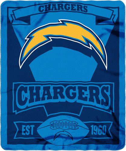 Northwest NFL Chargers 50x60 Marque Fleece