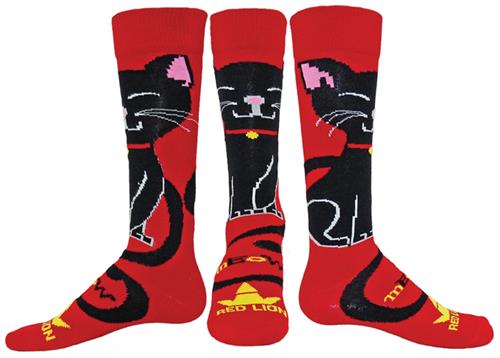 Red Lion Kitty Over-The-Calf Socks - Closeout