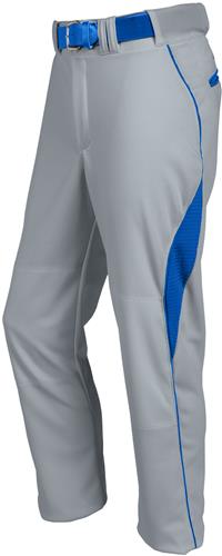 Men Adult XSmall (AXS) (White/Navy" Deluxe Relaxed Fit Baseball Pant